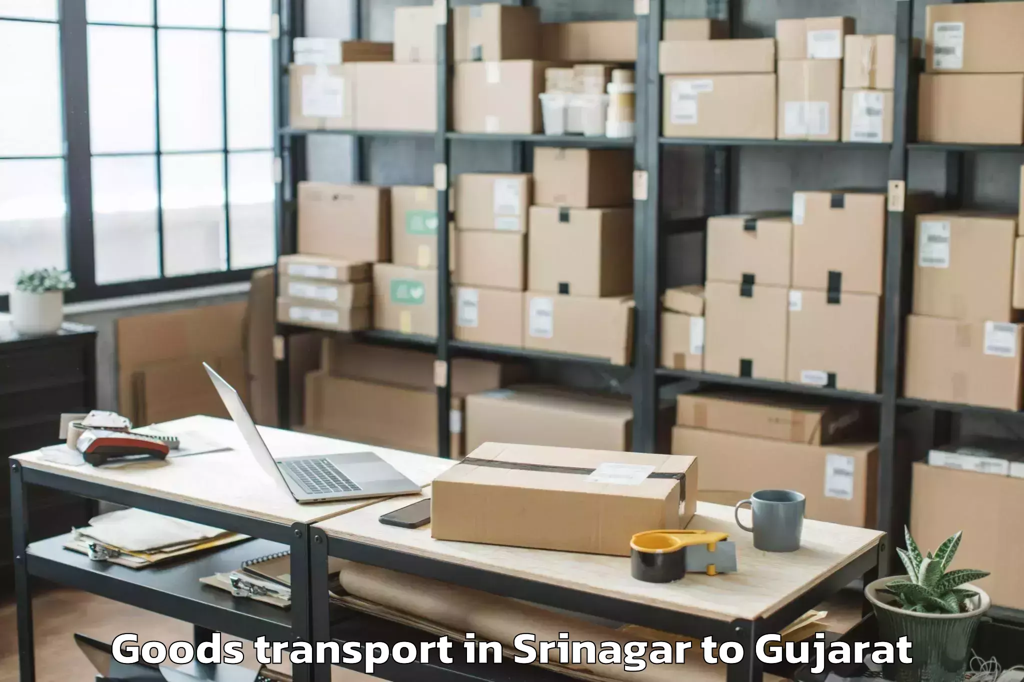 Discover Srinagar to Abhilashi University Rajkot Goods Transport